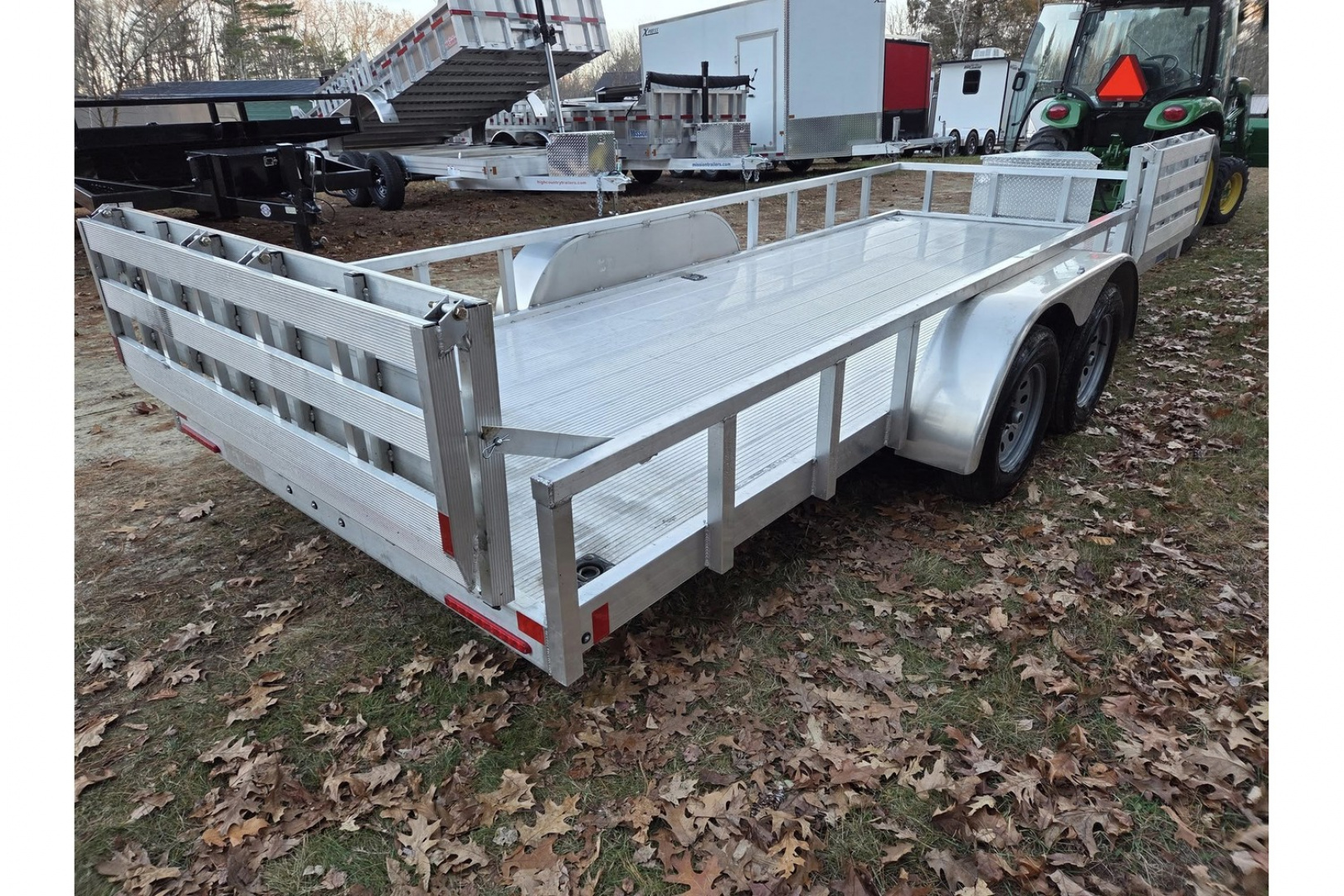 New 2026 6.5X18 ALUMINUM UTILITY TRAILER WITH ALUMINUM FLOOR & BI FOLD GATES - High Country Trailers
