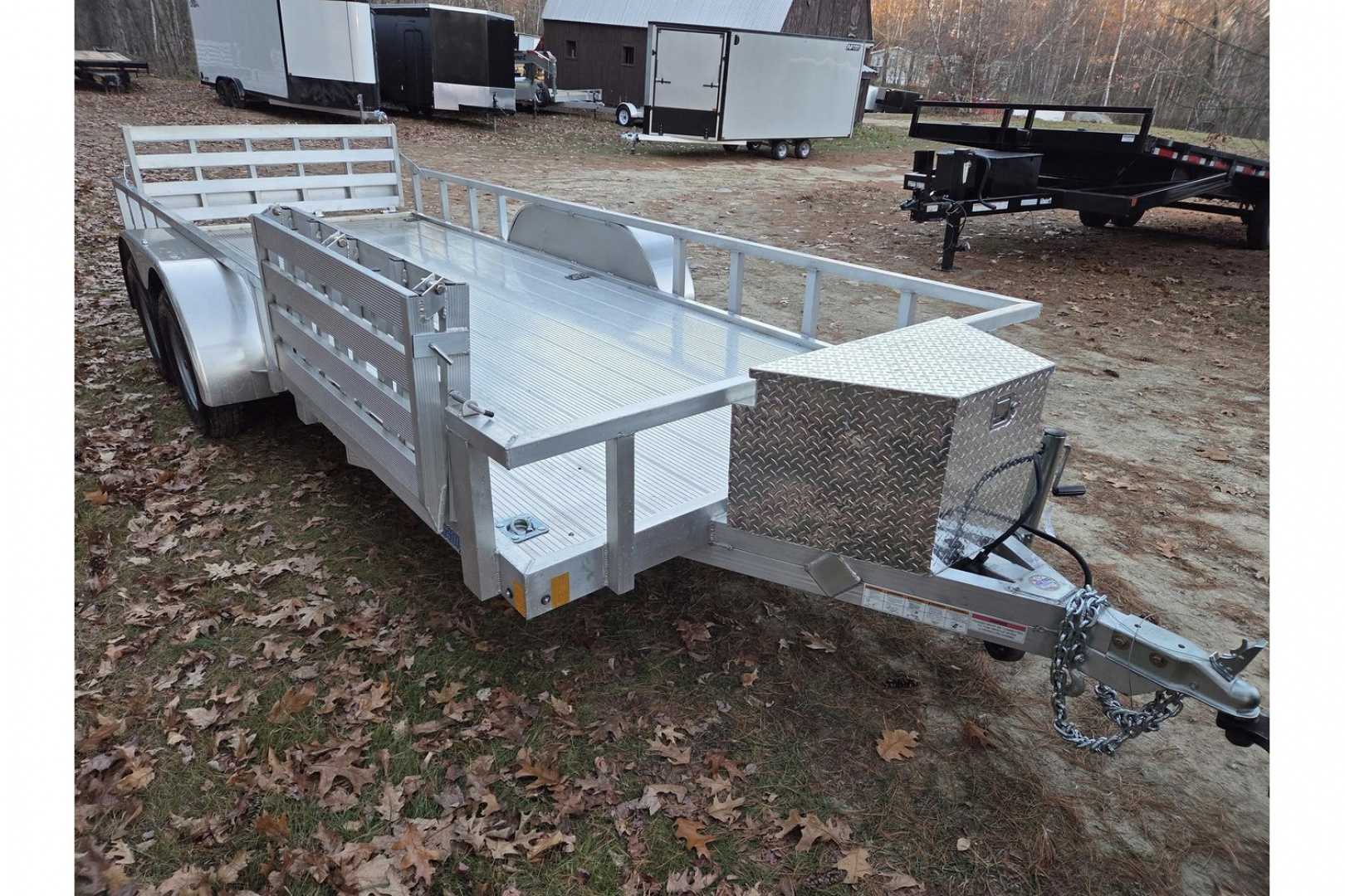New 2026 6.5X18 ALUMINUM UTILITY TRAILER WITH ALUMINUM FLOOR & BI FOLD GATES - High Country Trailers