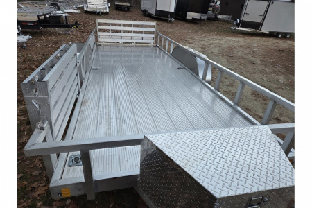 New 2026 6.5X18 ALUMINUM UTILITY TRAILER WITH ALUMINUM FLOOR & BI FOLD GATES - High Country Trailers