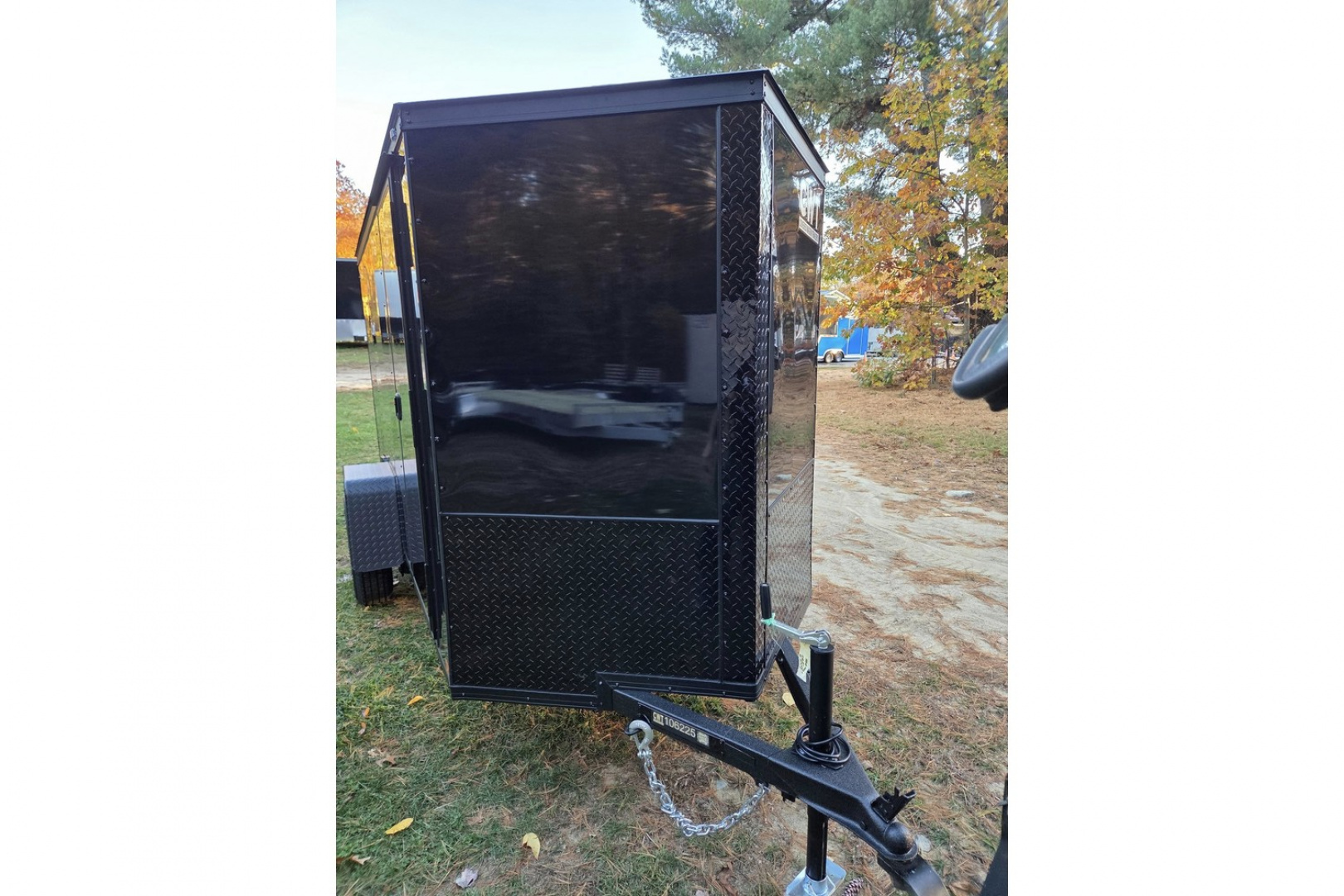 New 2026 5x10 enclosed cargo trailer with black out package - Covered Wagon