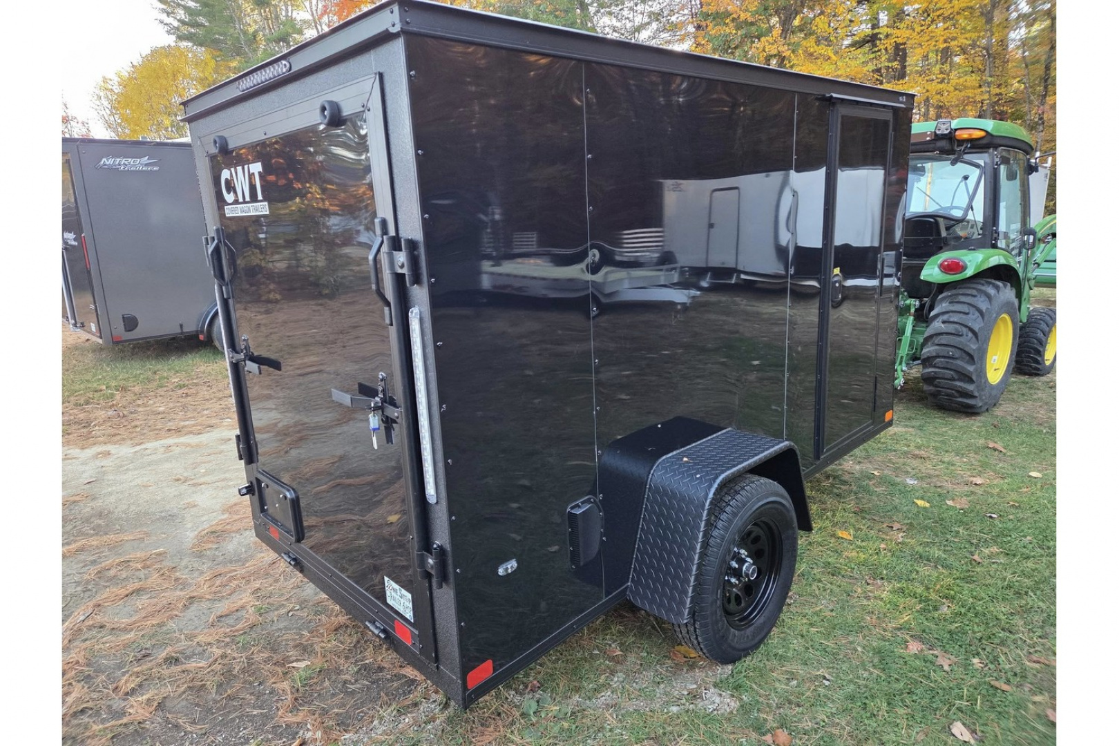 New 2026 5x10 enclosed cargo trailer with black out package - Covered Wagon