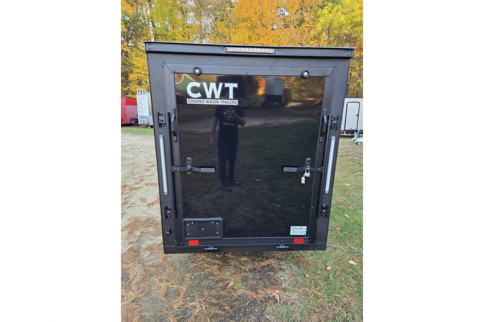 New 2026 5x10 enclosed cargo trailer with black out package - Covered Wagon