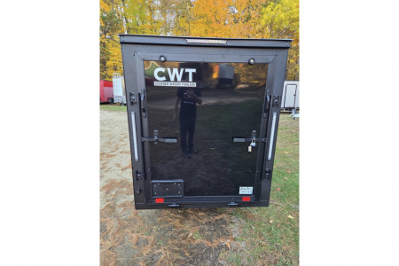 New 2026 5x10 enclosed cargo trailer with black out package - Covered Wagon
