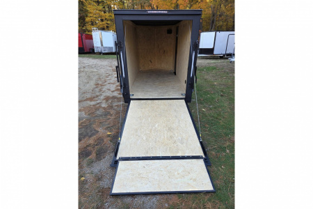 New 2026 5x10 enclosed cargo trailer with black out package - Covered Wagon