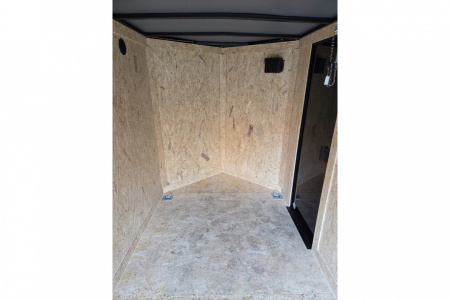 New 2026 5x10 enclosed cargo trailer with black out package - Covered Wagon
