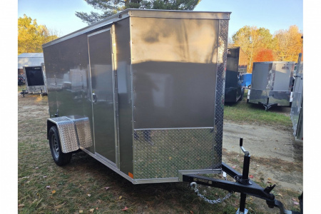 New 2026 5x10 enclosed trailer with barn doors and extra height - Covered Wagon