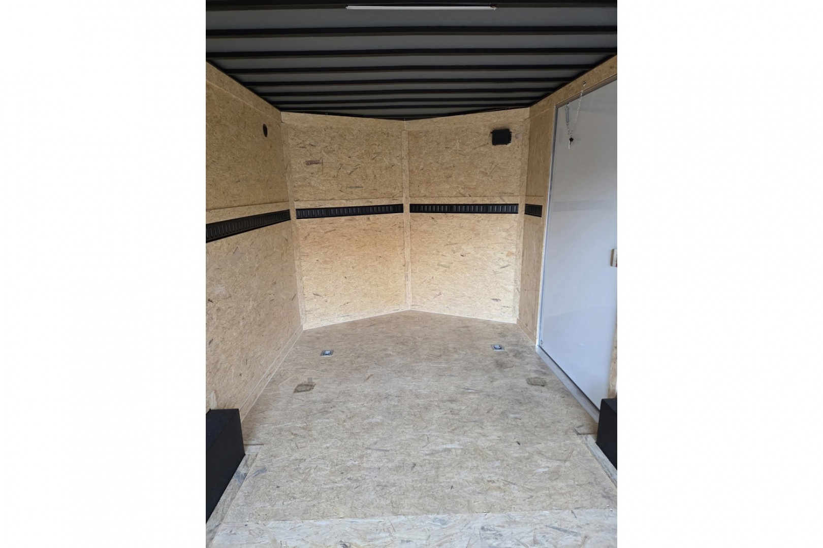 New 2026 8.5x16 extra height enclosed cargo trailer with wall e trac and poly core siding rear ramp door - Covered Wagon