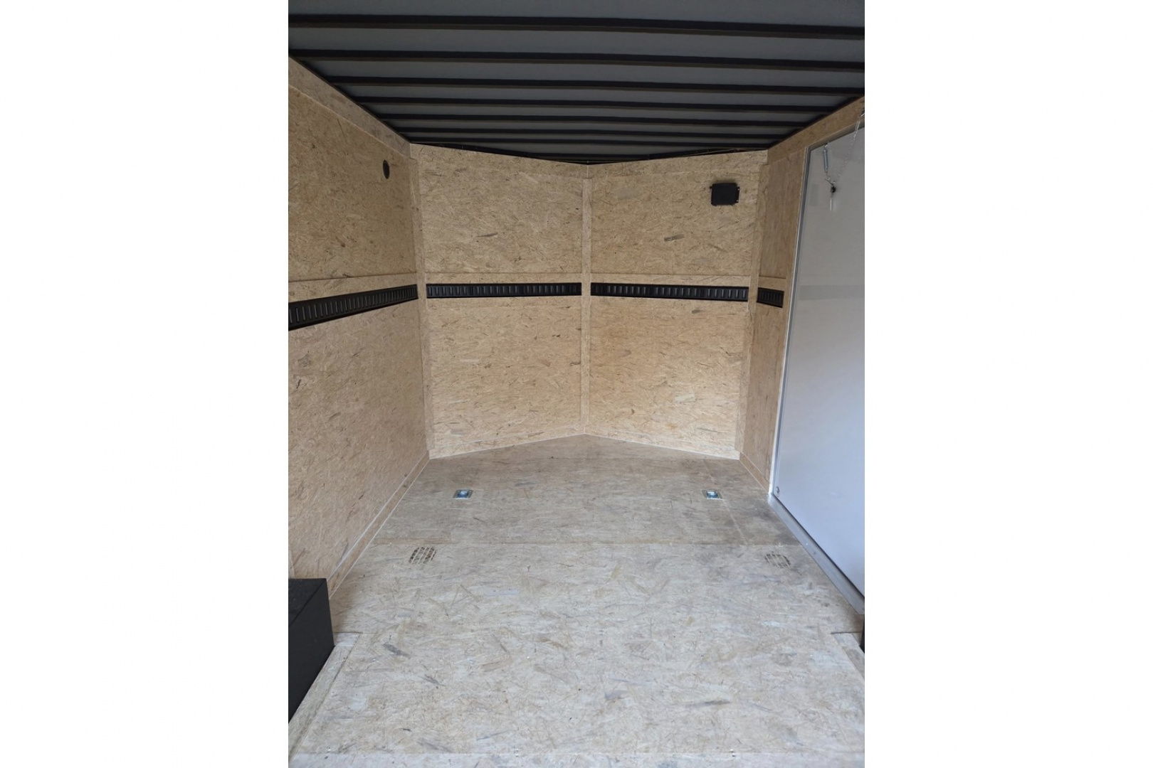 New 2026 8.5x16 extra height enclosed cargo trailer with wall e trac and poly core siding rear ramp door - Covered Wagon