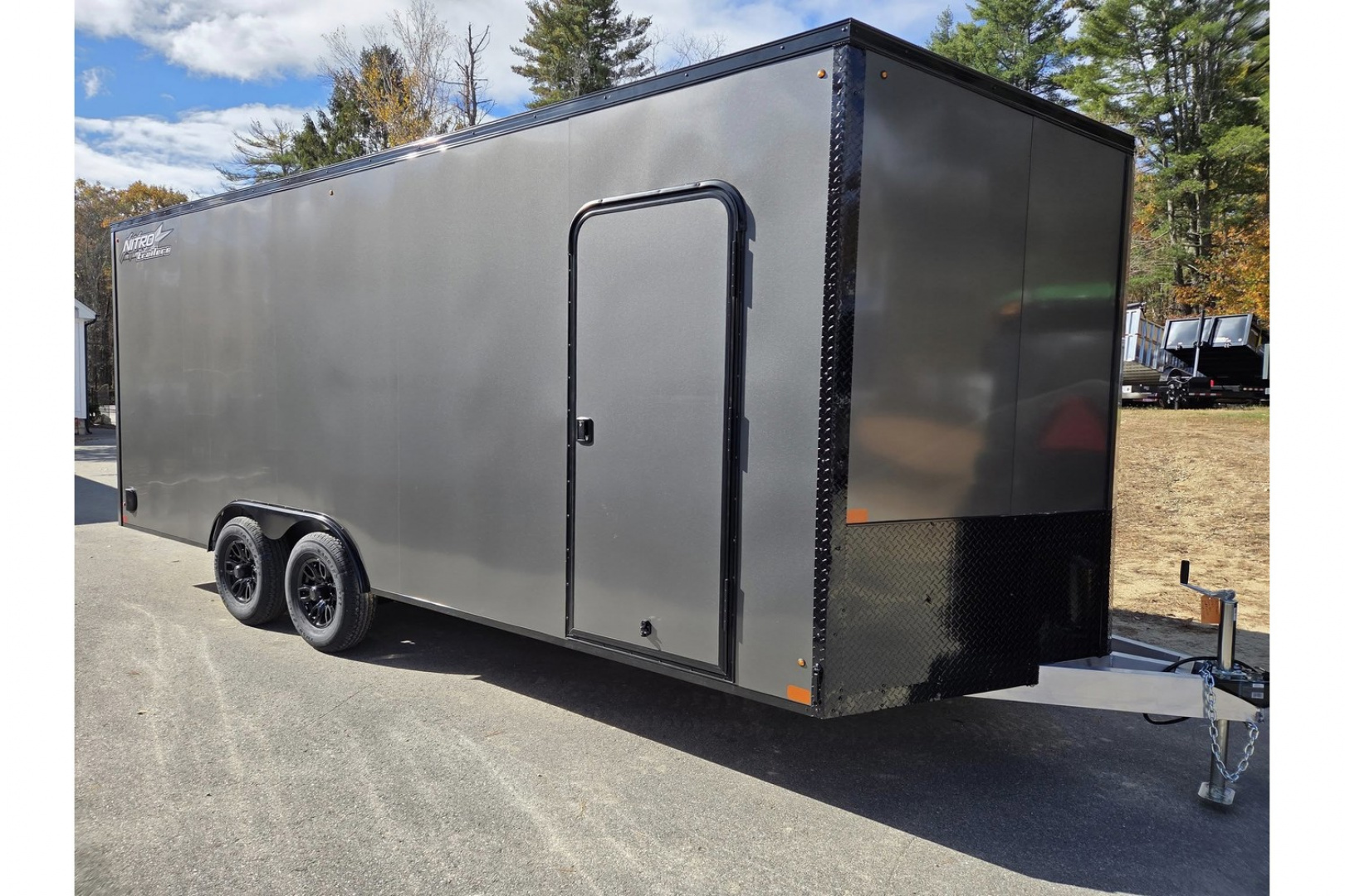 New 2026 8.5x20 extra height aluminum trailer 9990lb gvwr with black out trim package - Nitro