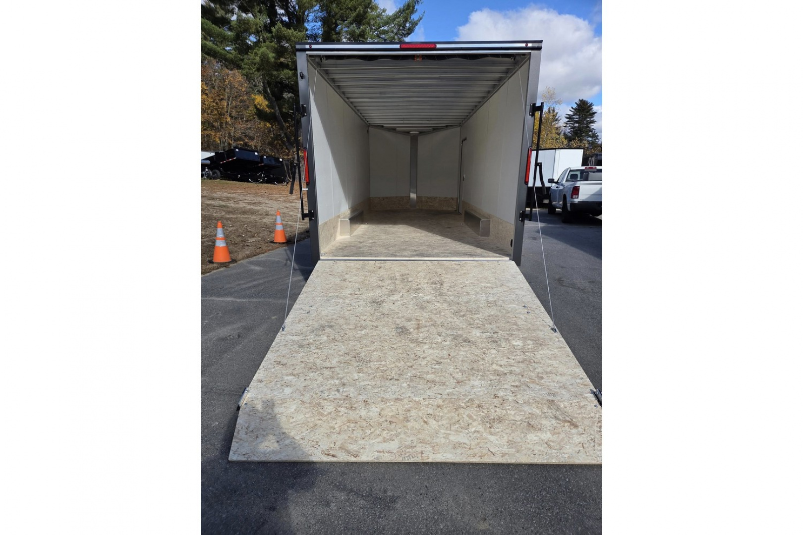 New 2026 8.5x20 extra height aluminum trailer 9990lb gvwr with black out trim package - Nitro