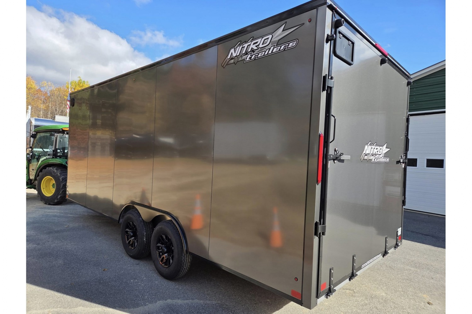 New 2026 8.5x20 extra height aluminum trailer 9990lb gvwr with black out trim package - Nitro