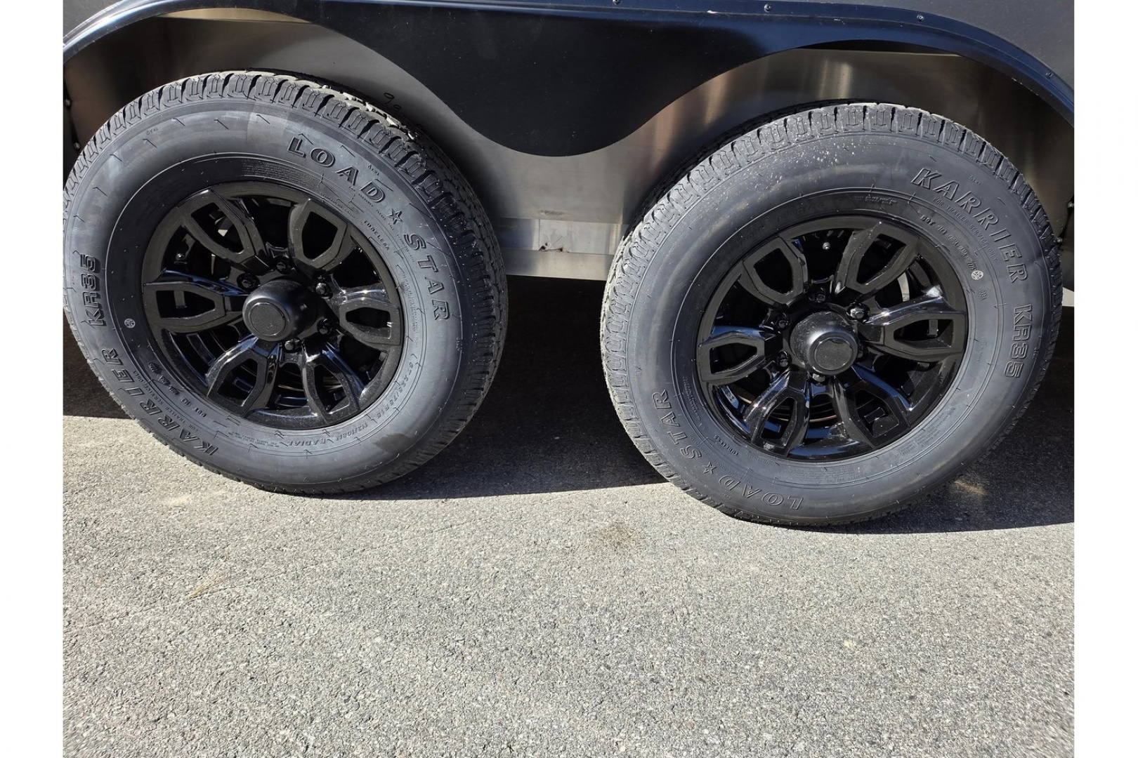 New 2026 8.5x20 extra height aluminum trailer 9990lb gvwr with black out trim package - Nitro