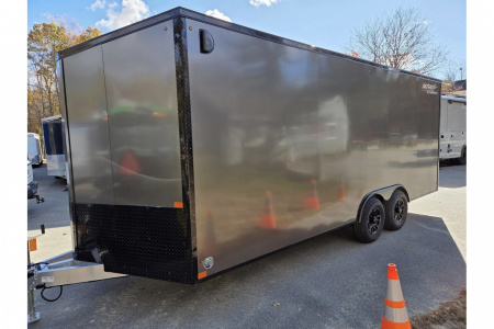 New 2026 8.5x20 extra height aluminum trailer 9990lb gvwr with black out trim package - Nitro
