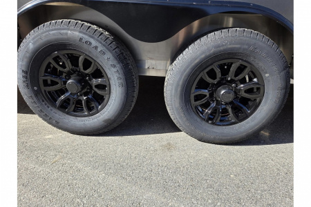 New 2026 8.5x20 extra height aluminum trailer 9990lb gvwr with black out trim package - Nitro