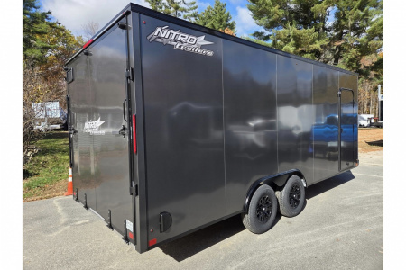 New 2026 8.5x20 extra height aluminum trailer 9990lb gvwr with black out trim package - Nitro