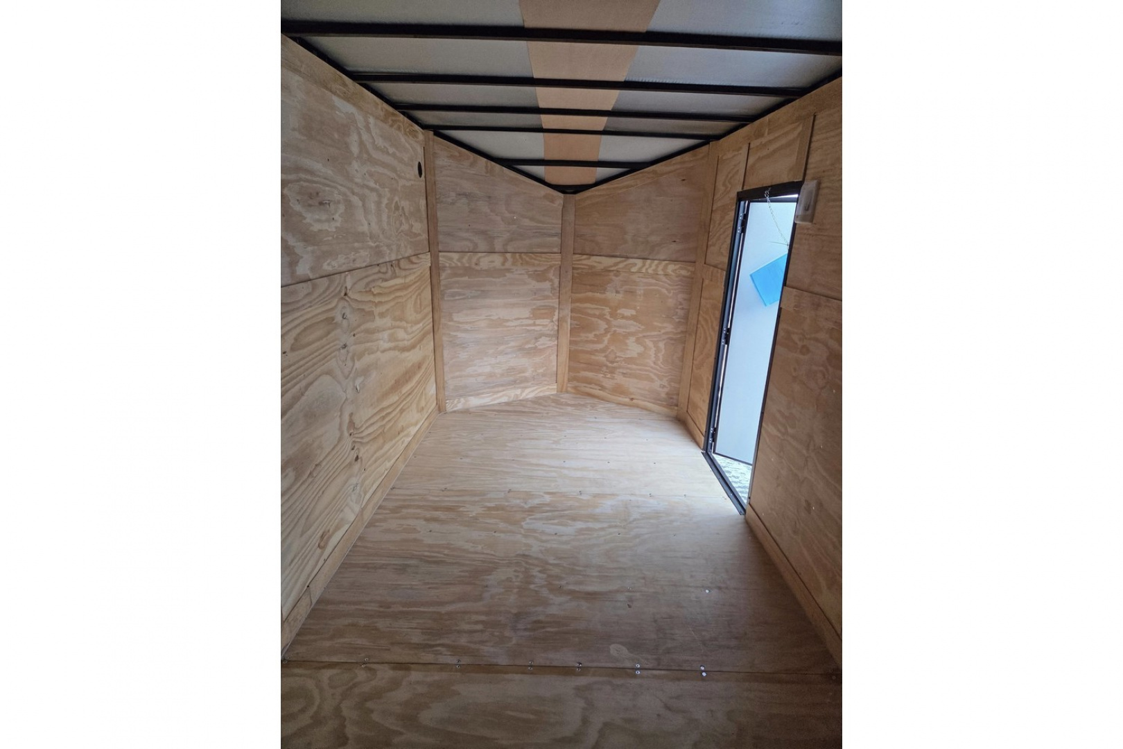 New 2026 7X16 extra height enclosed cargo trailer with black out trim package rear ramp door - Anvil Trailers