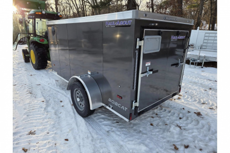 New 2026 5x10 Enclosed Cargo trailer rear ramp with side door - Haul-About