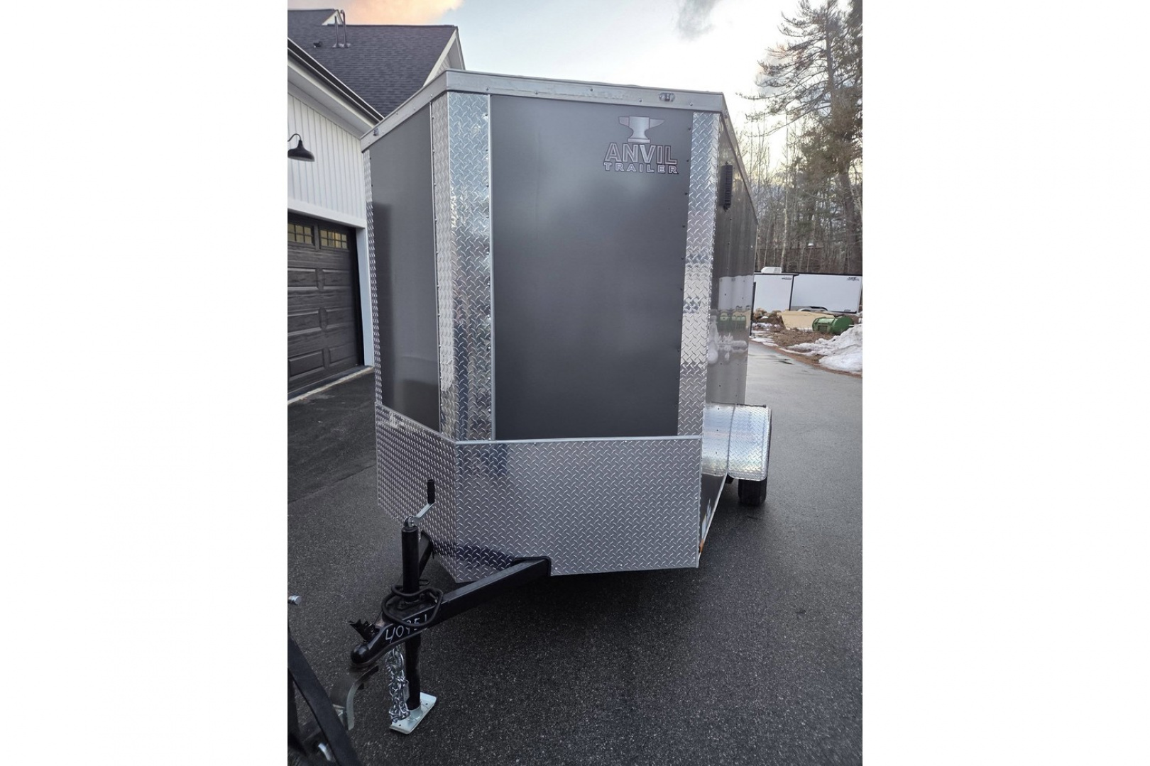 New 2026 6x10 enclosed cargo trailer with rear ramp door - Anvil Trailers