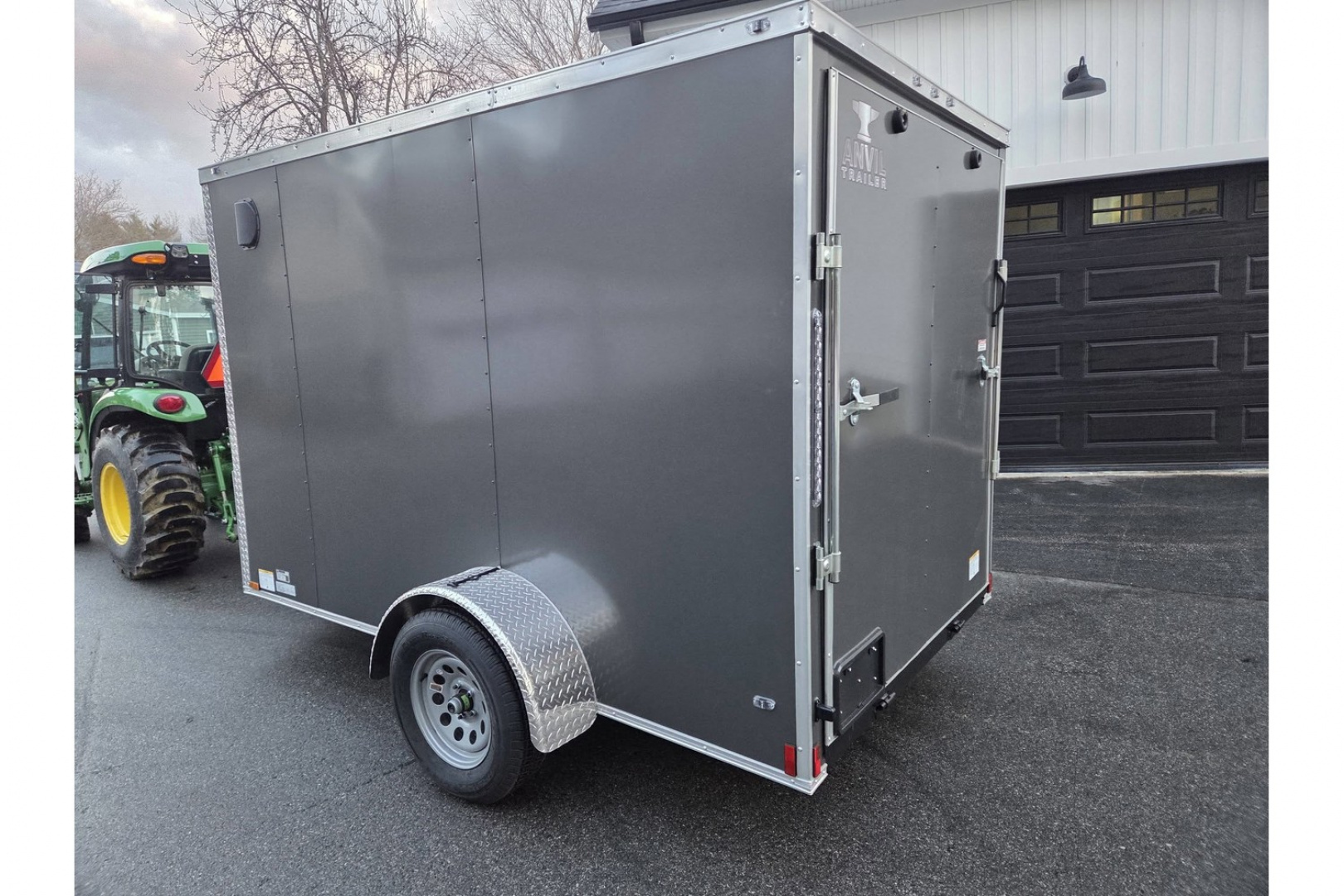 New 2026 6x10 enclosed cargo trailer with rear ramp door - Anvil Trailers