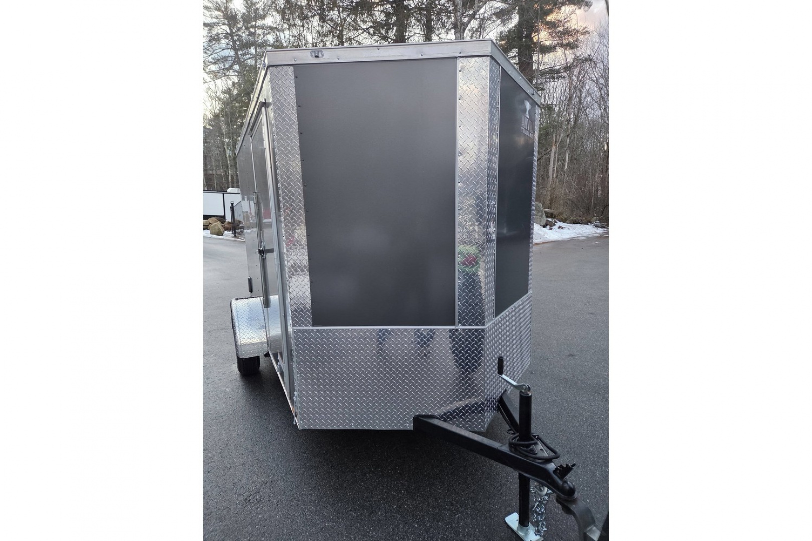 New 2026 6x10 enclosed cargo trailer with rear ramp door - Anvil Trailers