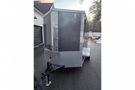 New 2026 6x10 enclosed cargo trailer with rear ramp door - Anvil Trailers