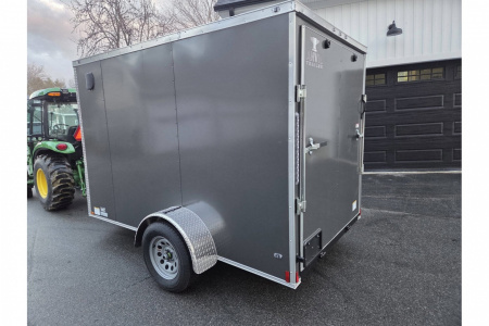 New 2026 6x10 enclosed cargo trailer with rear ramp door - Anvil Trailers