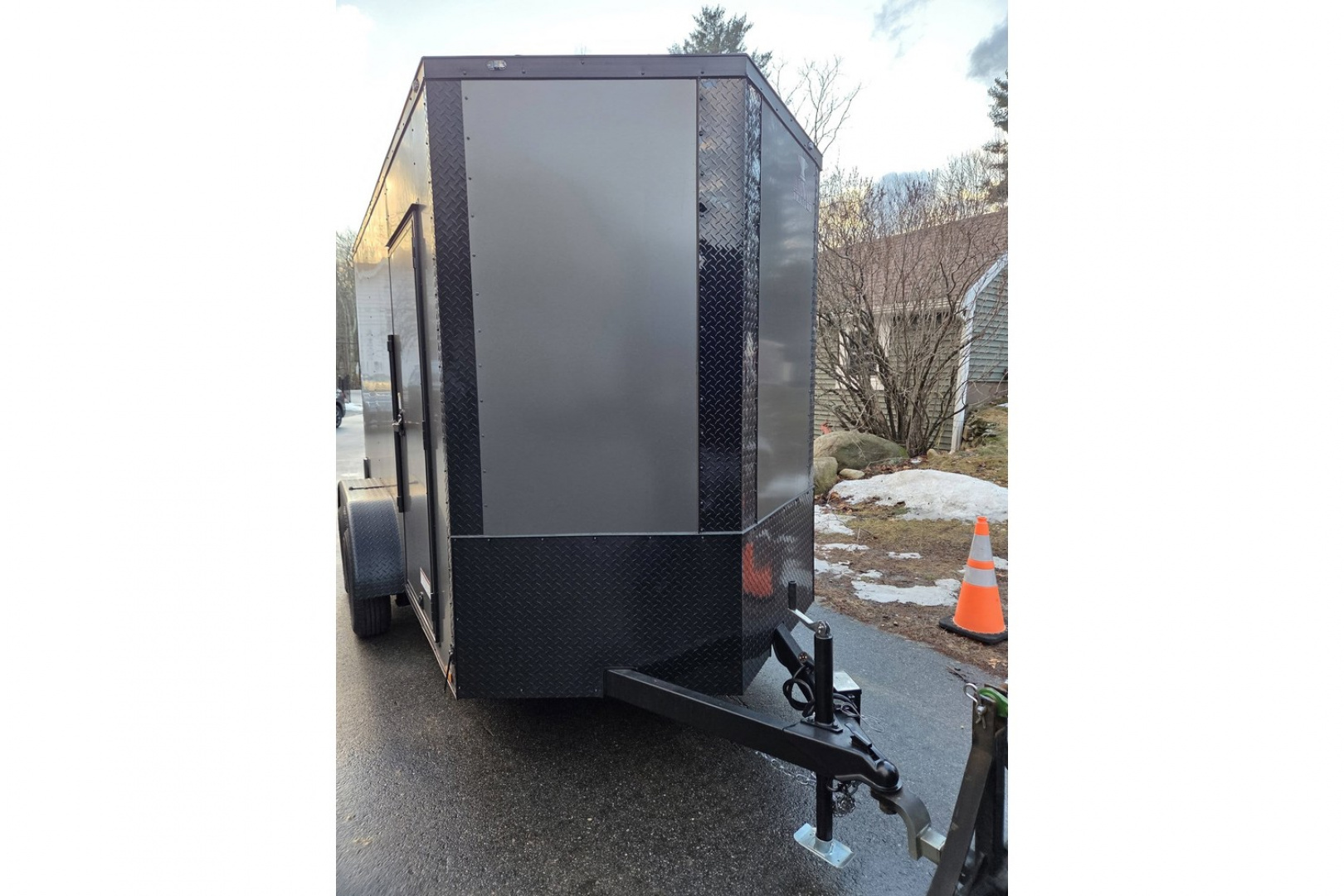 New 2026 6x12 dual axle enclosed cargo trailer with rear ramp - Anvil Trailers