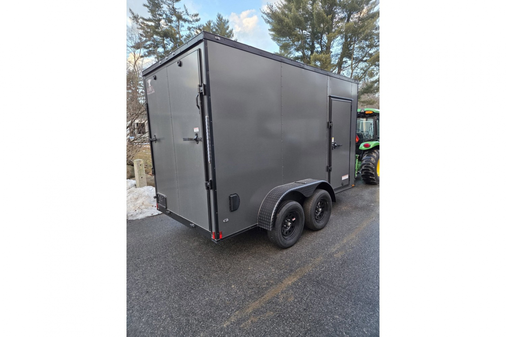 New 2026 6x12 dual axle enclosed cargo trailer with rear ramp - Anvil Trailers