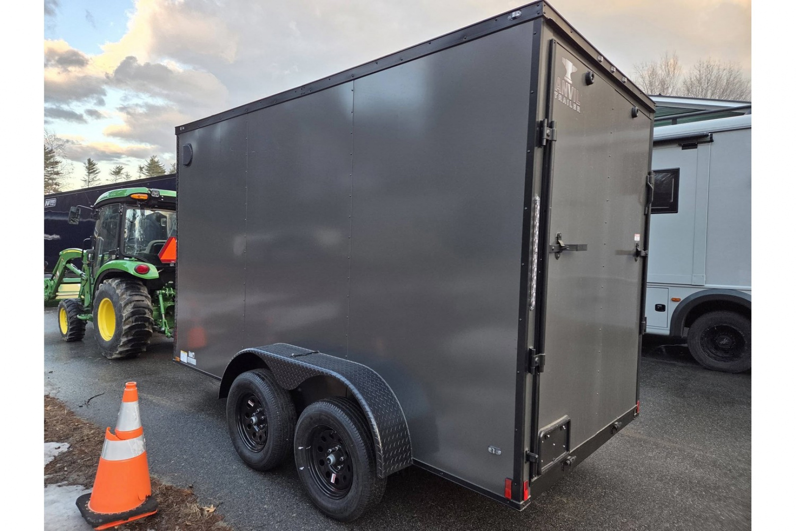 New 2026 6x12 dual axle enclosed cargo trailer with rear ramp - Anvil Trailers