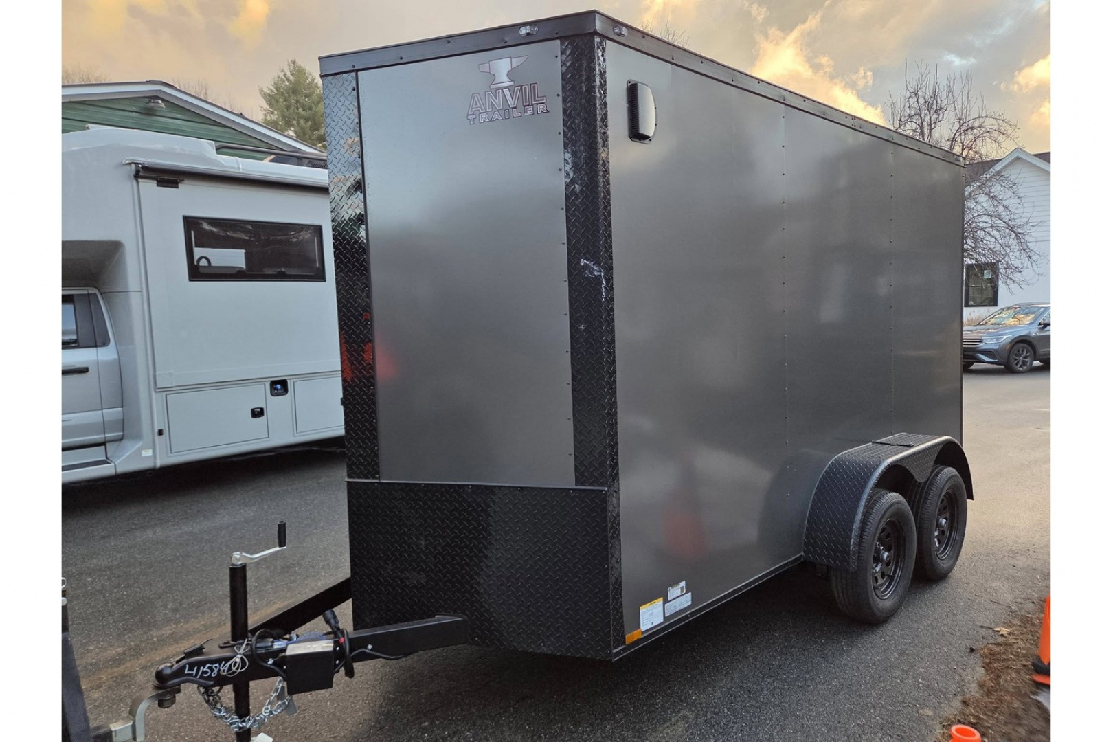 New 2026 6x12 dual axle enclosed cargo trailer with rear ramp - Anvil Trailers