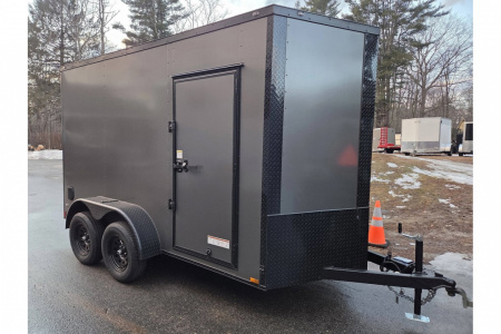 New 2026 6x12 dual axle enclosed cargo trailer with rear ramp - Anvil Trailers