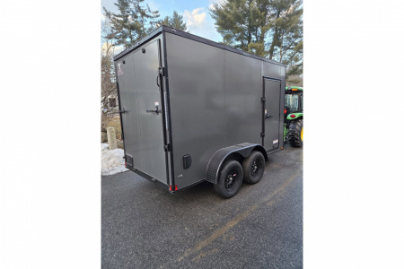 New 2026 6x12 dual axle enclosed cargo trailer with rear ramp - Anvil Trailers