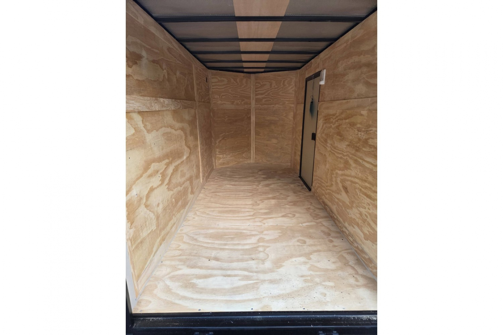 New 2026 6x12 enclosed cargo trailer black black out with rear ramp - Anvil Trailers