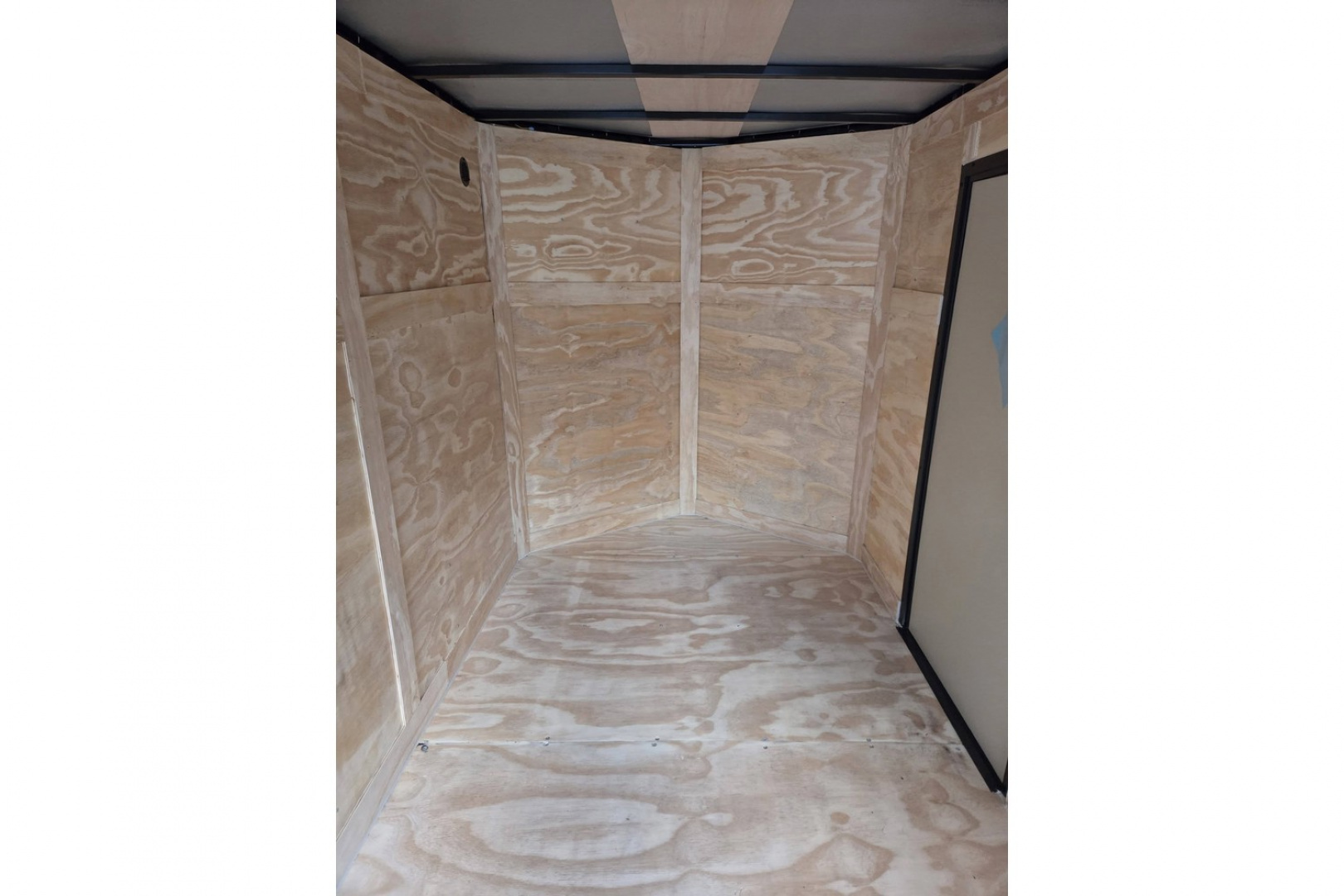 New 2026 6x12 enclosed cargo trailer black black out with rear ramp - Anvil Trailers