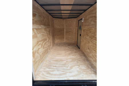 New 2026 6x12 enclosed cargo trailer black black out with rear ramp - Anvil Trailers