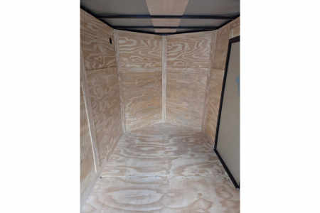 New 2026 6x12 enclosed cargo trailer black black out with rear ramp - Anvil Trailers