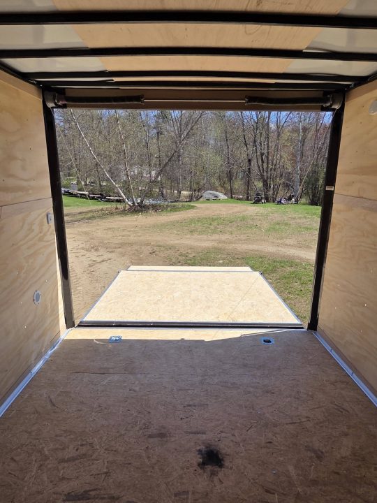 New 2026 8.5X24 9990LB GVWR ENCLOSED CAR HAULER EXTRA HEIGHT WHITE WITH BLAKC OUT TRIM PACKAGE - Haul-About
