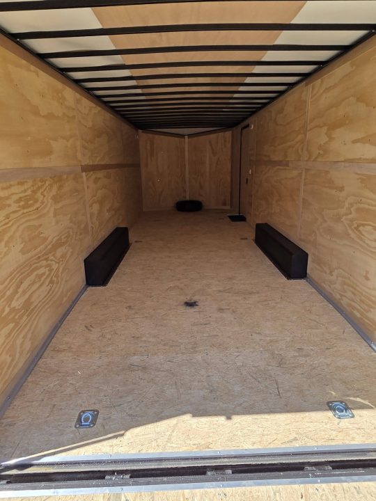 New 2026 8.5X24 9990LB GVWR ENCLOSED CAR HAULER EXTRA HEIGHT WHITE WITH BLAKC OUT TRIM PACKAGE - Haul-About