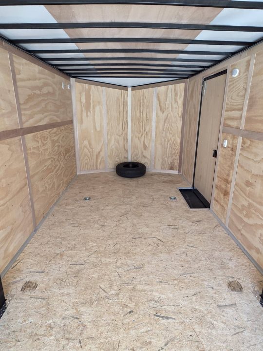 New 2026 8.5X24 9990LB GVWR ENCLOSED CAR HAULER EXTRA HEIGHT WHITE WITH BLAKC OUT TRIM PACKAGE - Haul-About