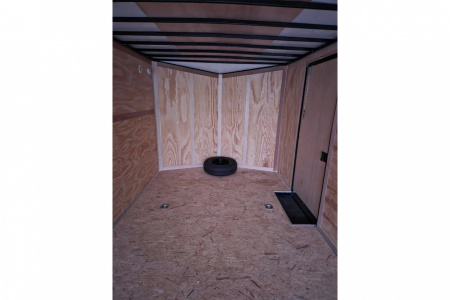 New 2026 8.5X24 9990LB GVWR ENCLOSED CAR HAULER EXTRA HEIGHT WHITE WITH BLAKC OUT TRIM PACKAGE - Haul-About