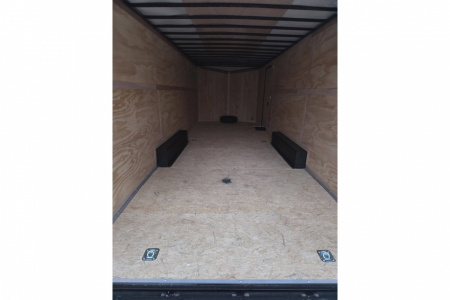 New 2026 8.5X24 9990LB GVWR ENCLOSED CAR HAULER EXTRA HEIGHT WHITE WITH BLAKC OUT TRIM PACKAGE - Haul-About