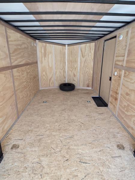 New 2026 8.5X24 9990LB GVWR ENCLOSED CAR HAULER EXTRA HEIGHT WHITE WITH BLAKC OUT TRIM PACKAGE - Haul-About