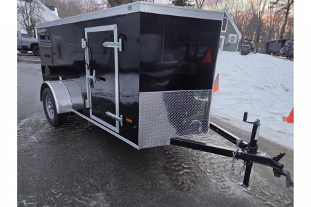 New 2026 5x10 enclosed cargo trailer rear ramp low profile - Haul-About