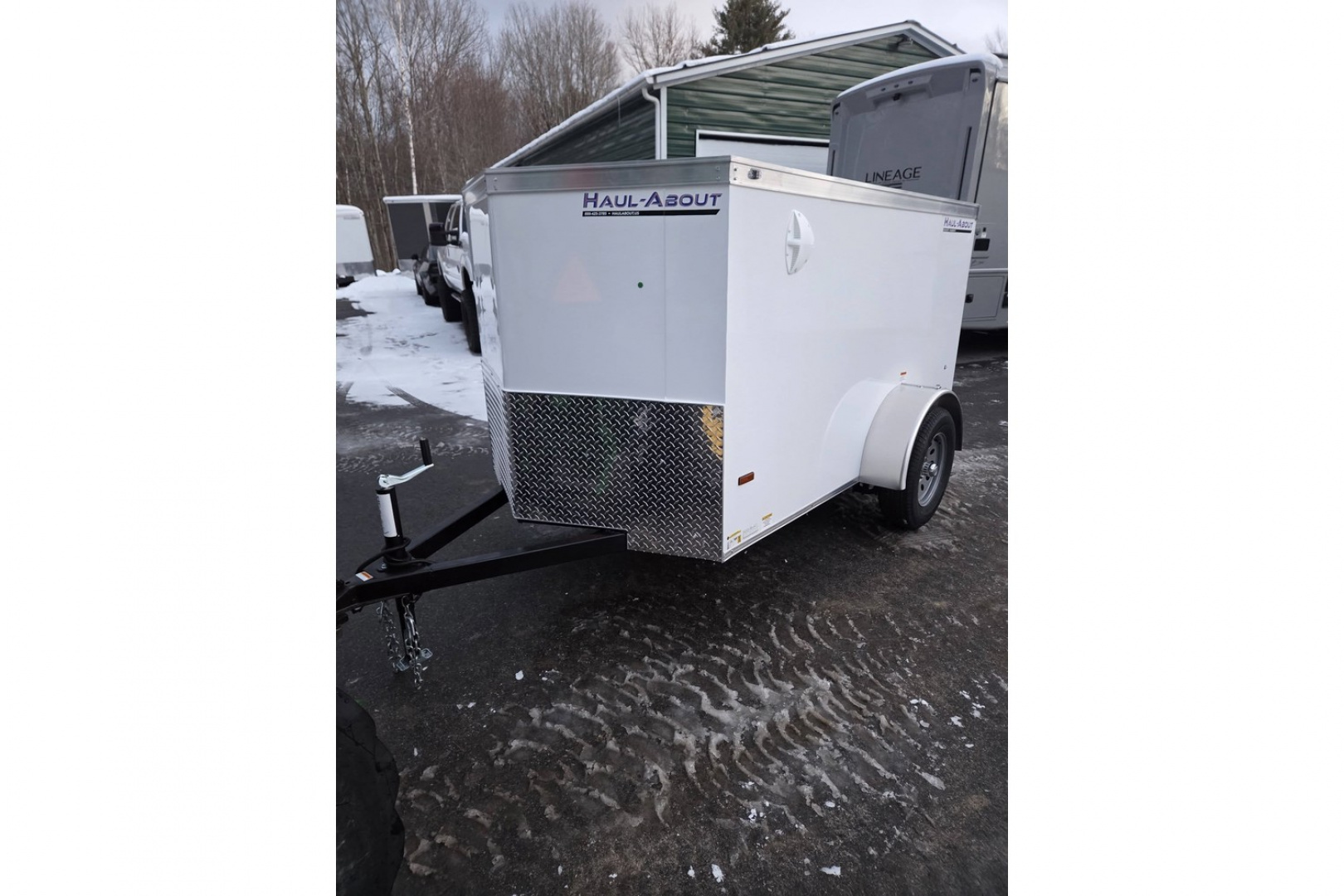 New 2026 5x8 cargo trailer rear barn doors - Haul-About