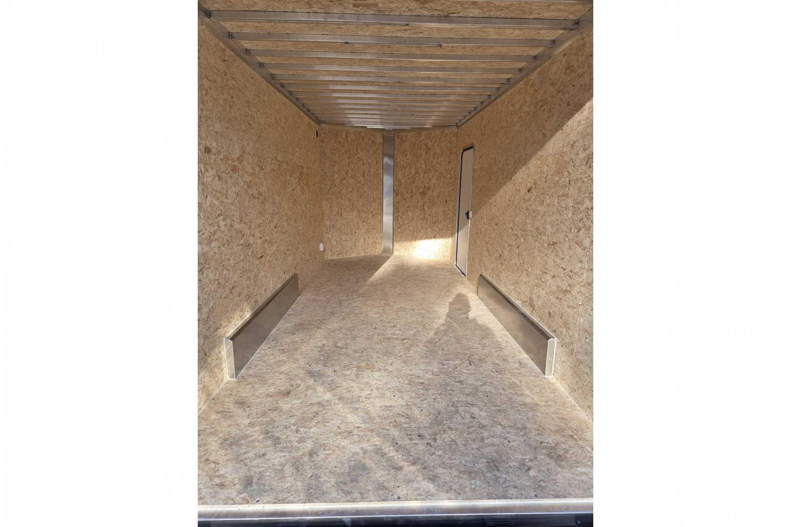 New 2026 7.5x16 9990lb gvwr contractor trailer with rear ramp black out trim package - Nitro