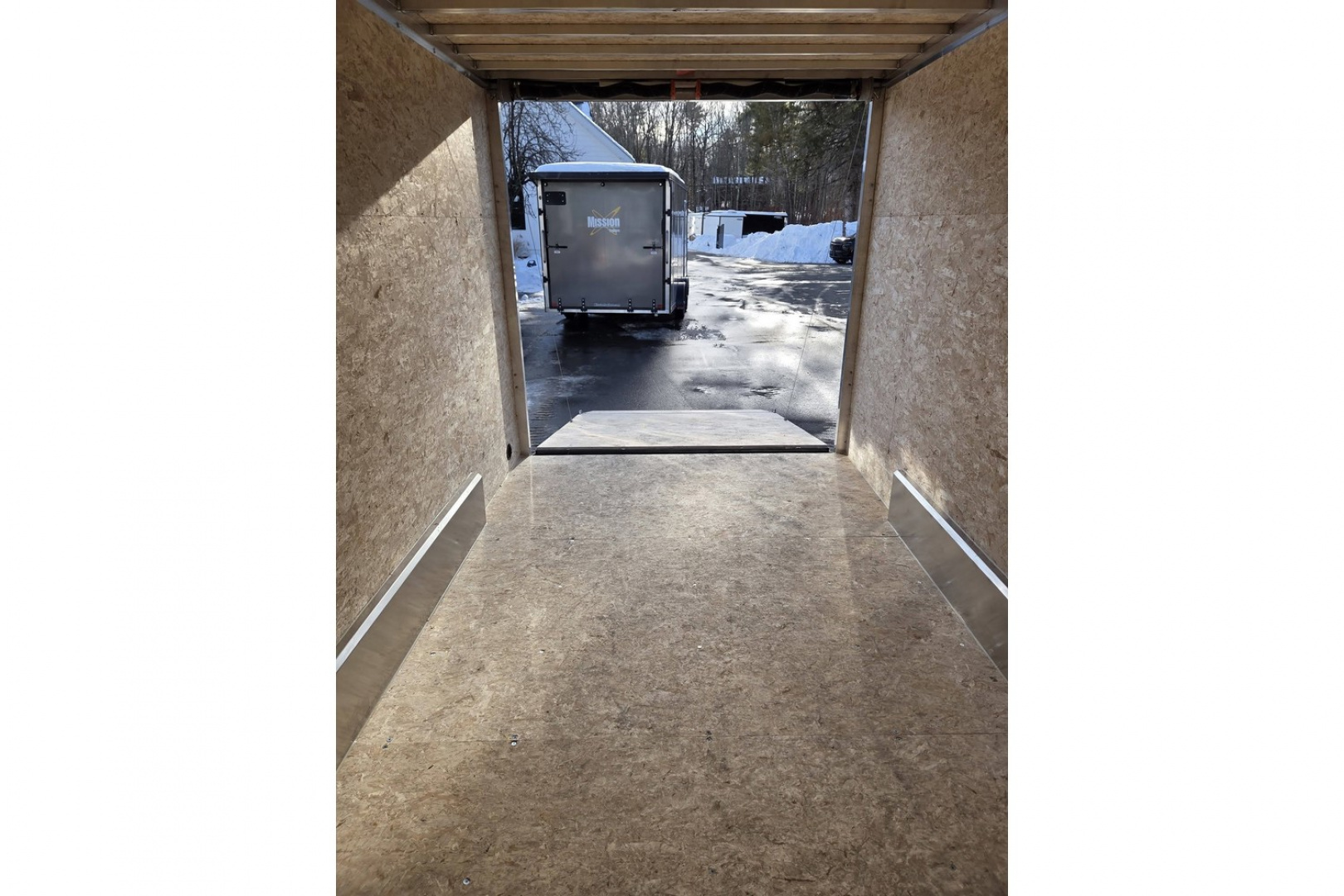 New 2026 7.5x16 9990lb gvwr contractor trailer with rear ramp black out trim package - Nitro