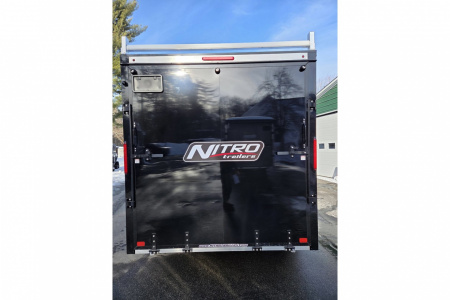 New 2026 7.5x16 9990lb gvwr contractor trailer with rear ramp black out trim package - Nitro