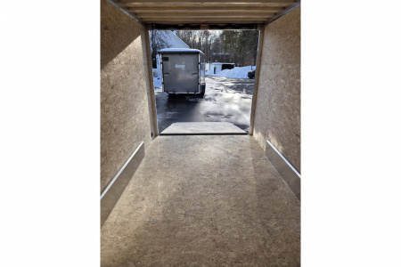 New 2026 7.5x16 9990lb gvwr contractor trailer with rear ramp black out trim package - Nitro