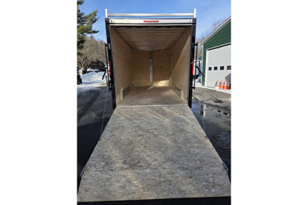 New 2026 7.5x16 9990lb gvwr contractor trailer with rear ramp black out trim package - Nitro