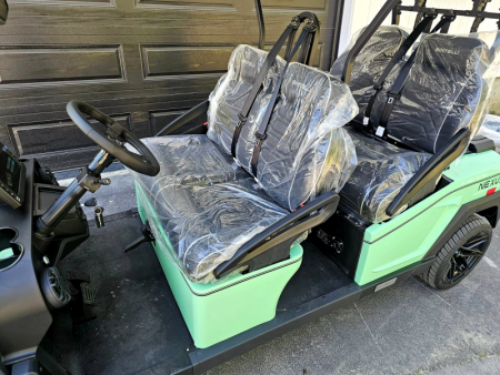 New 2024 Nexus 4f street legal golf cart lsv mint green loaded - Bintelli